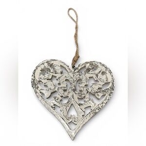 Rustic hanging heart